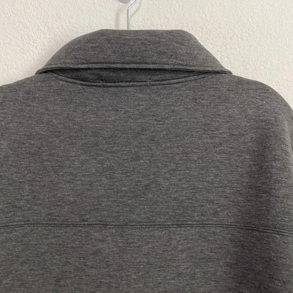 Soul by SoulCylce Spacer Snap 1/4 Zip Sweatshirt Pullover Gray Size Medium - Picture 9 of 10